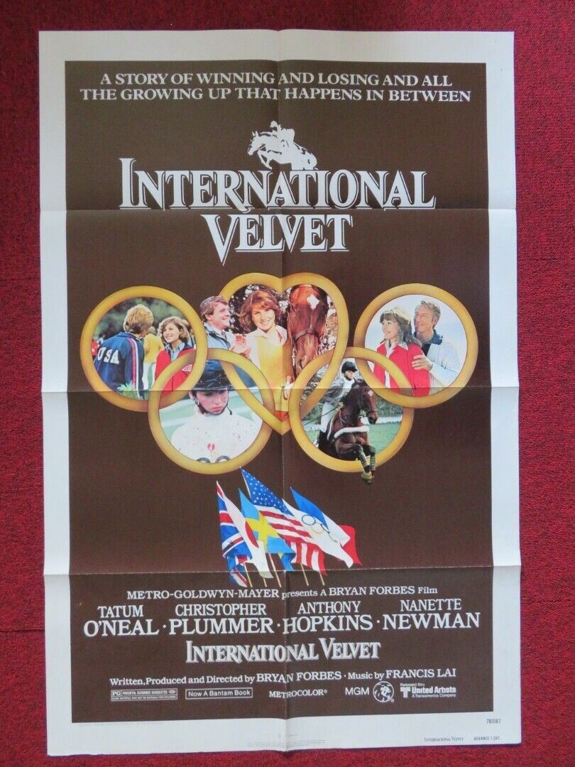 INTERNATIONAL VELVET - ADVANCED FOLDED US ONE SHEET POSTER ANTHONY HOPKINS '78G Movie posters