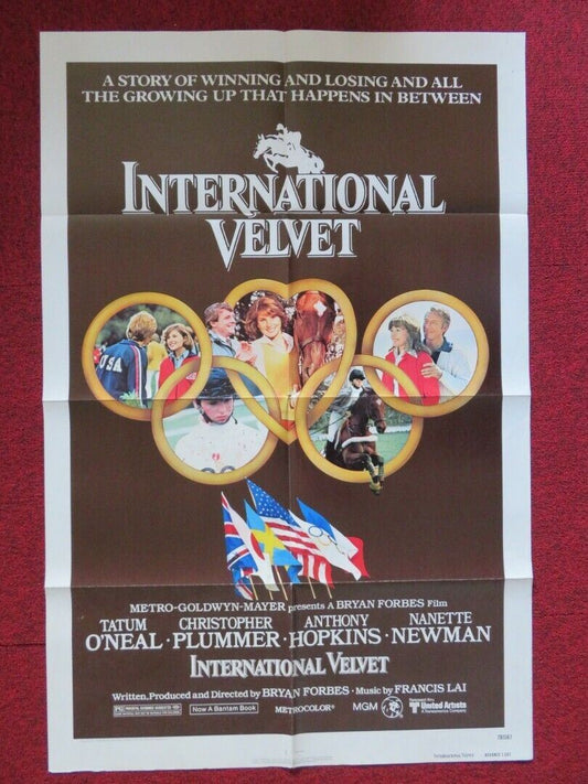 INTERNATIONAL VELVET - ADVANCED FOLDED US ONE SHEET POSTER ANTHONY HOPKINS '78G Movie posters