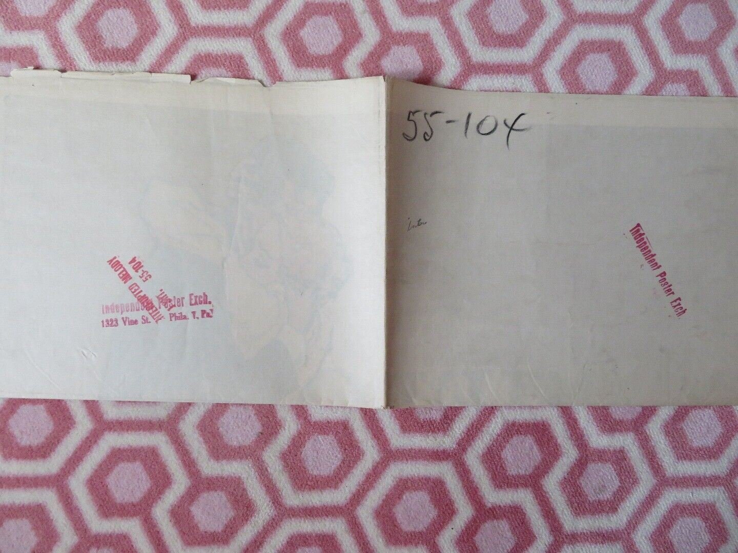 INTERRUPTED MELODY FOLDED US ONE SHEET POSTER GLENN FORD ELEANOR PARKER 1955 Movie posters