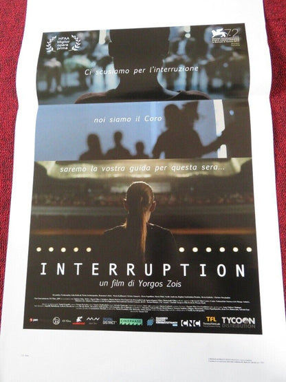 INTERRUPTION ITALIAN LOCANDINA (27.5"x13") POSTER YORGOS ZOIS 2015 Movie posters