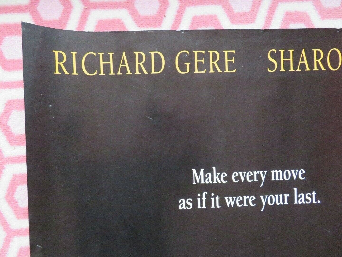 INTERSECTION QUAD (30"x 40") ROLLED POSTER RICHARD GERE SHARON STONE 1994 Movie posters