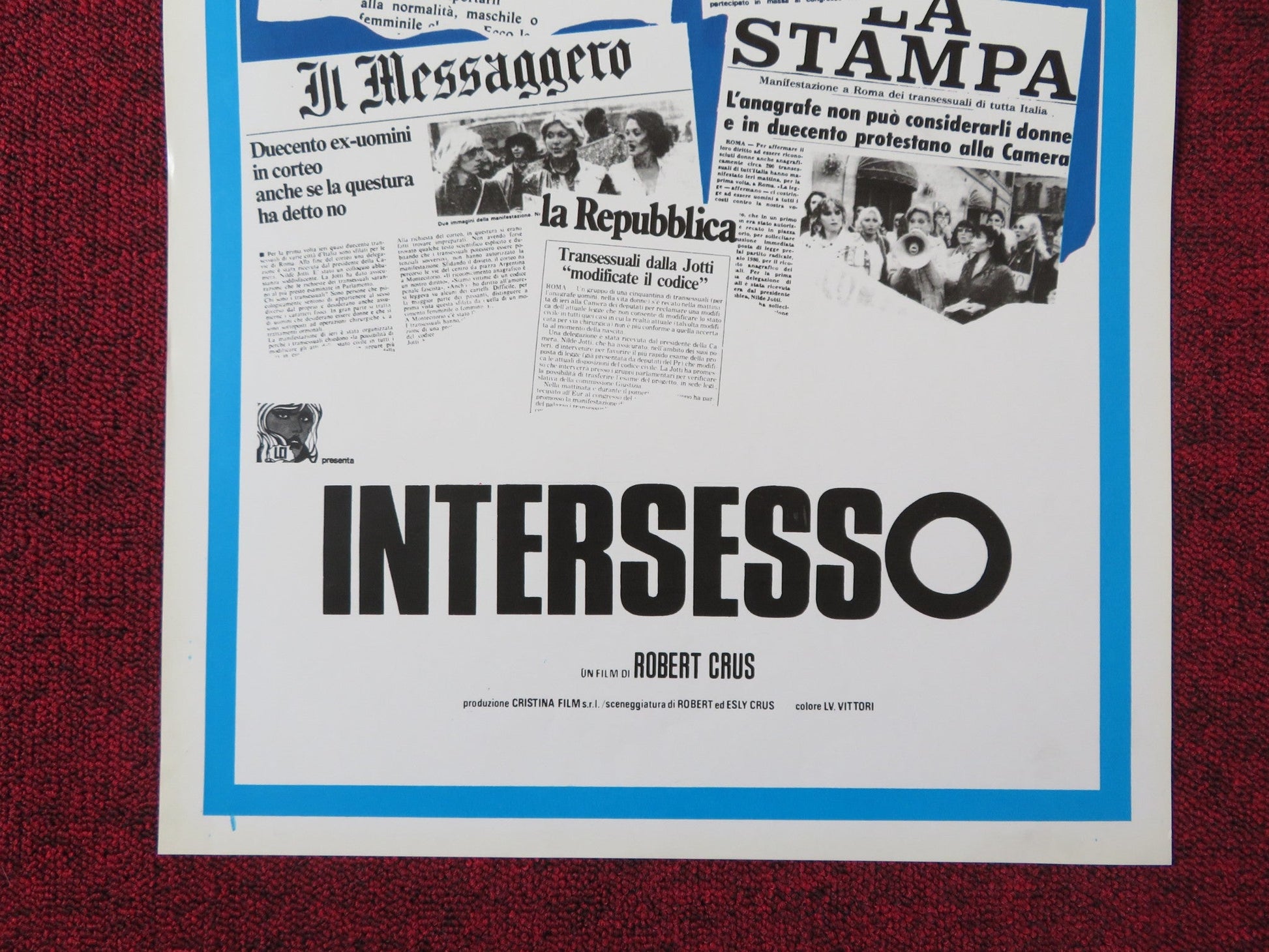 INTERSESSO ITALIAN LOCANDINA POSTER ROBERT CRUS ESLY CRUS 1981 Rendezvous Cinema Movie posters