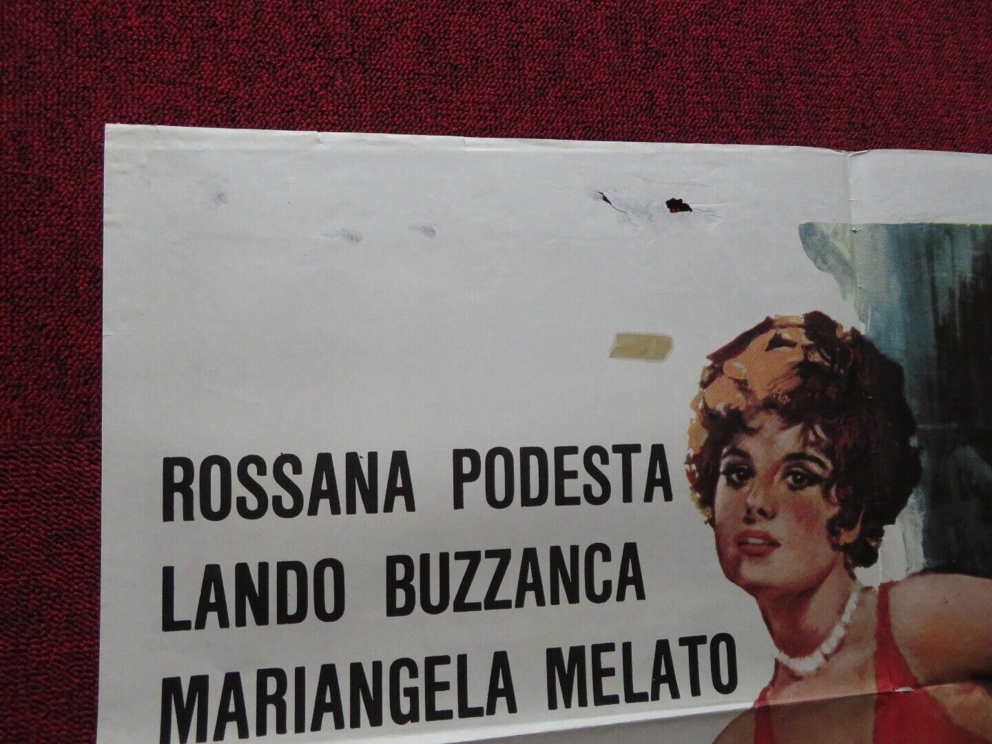INTIMACY FOLDED ARGENTINA ONE SHEET POSTER ROSSANA PODESTA LANDO BUZZANCA 1970 - Rendezvous Cinema