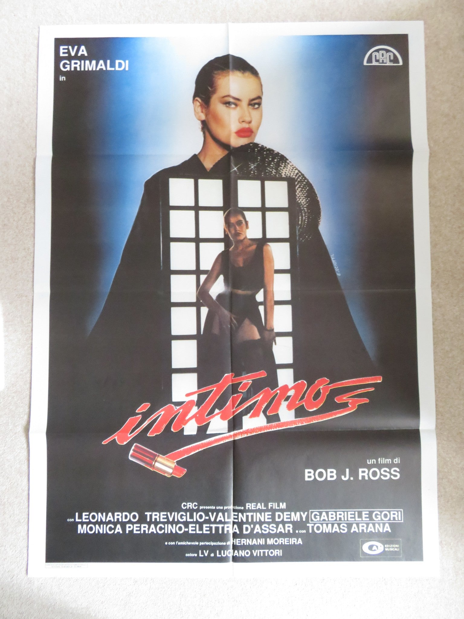 INTIMACY ITALIAN 2 FOGLIO POSTER EVA GRIMALDI LEONARDO TREVIGLIO 1988 Rendezvous Cinema Movie posters