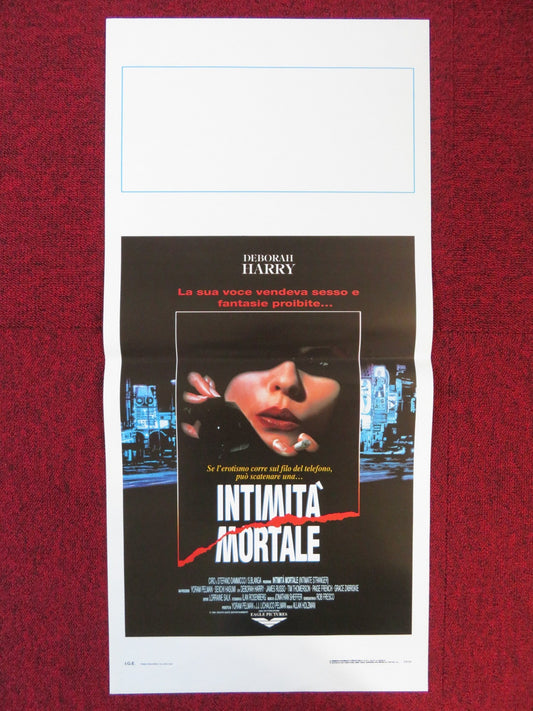 INTIMATE STRANGER ITALIAN LOCANDINA POSTER DEBORAH HARRY JAMES RUSSO 1992 Rendezvous Cinema Movie posters