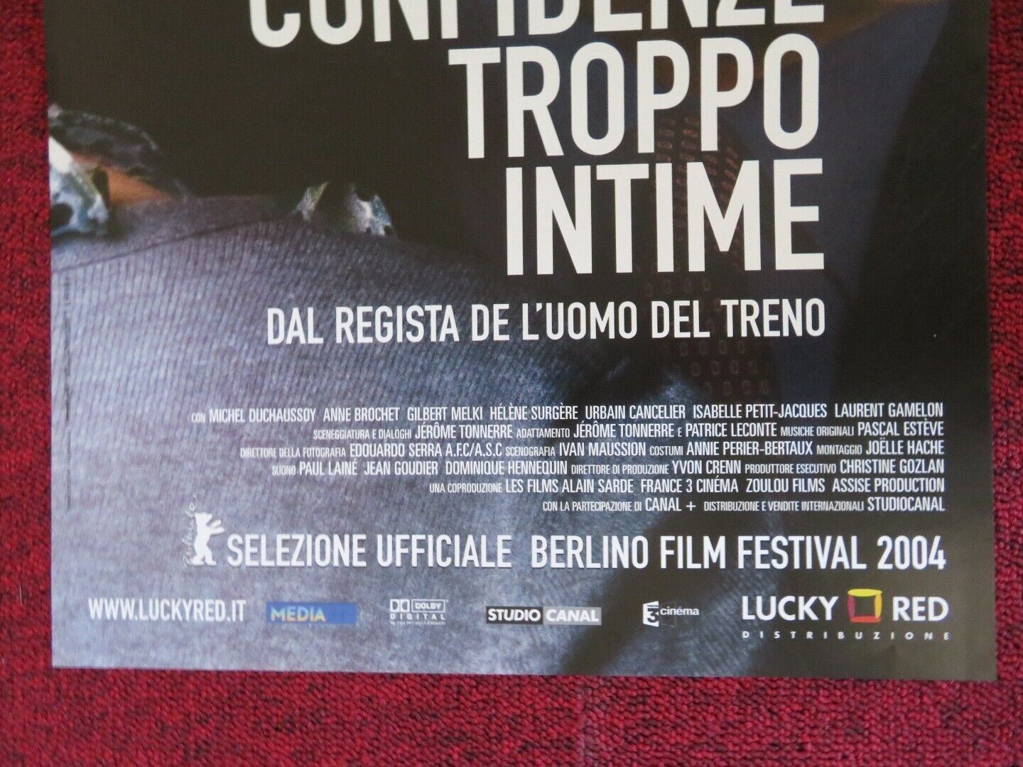 INTIMATE STRANGERS ITALIAN LOCANDINA (25"x12.5") POSTER FABRICE LUCHINI 2004 Movie posters