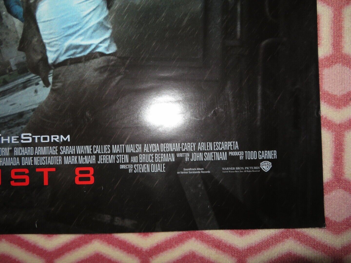 INTO THE STORM US ONE SHEET ROLLED POSTER RICHARD ARMITAGE 2014 Movie posters