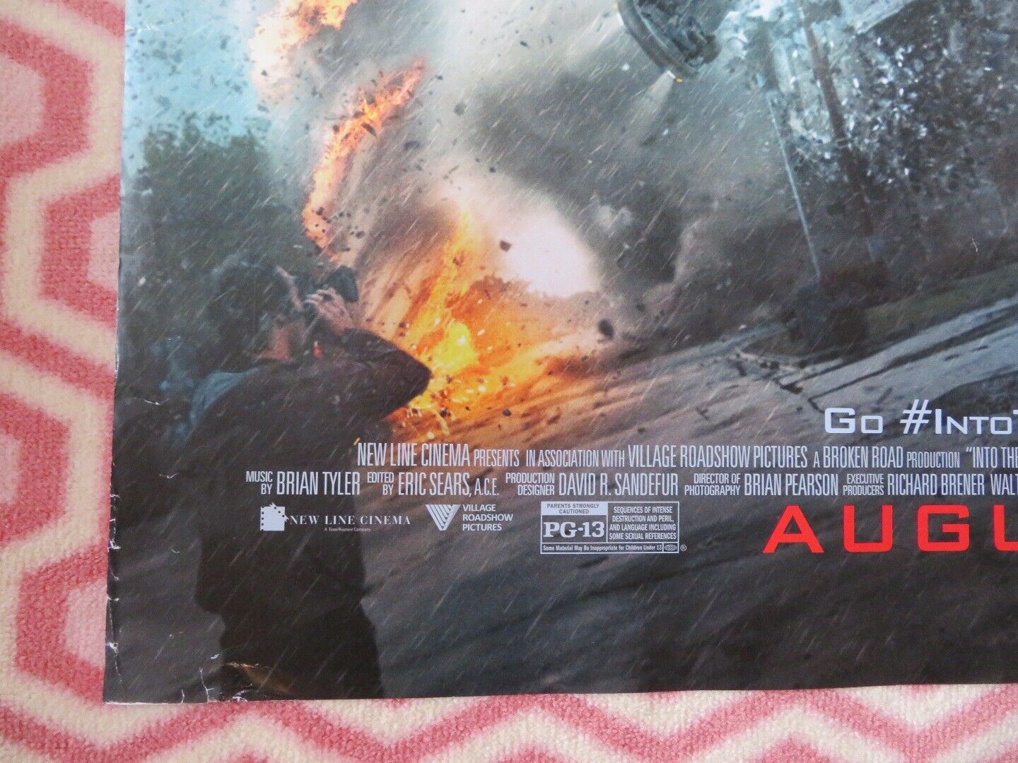 INTO THE STORM US ONE SHEET ROLLED POSTER RICHARD ARMITAGE 2014 Movie posters