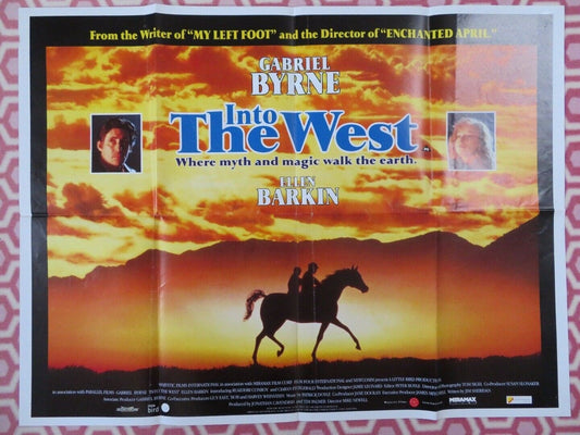 INTO THE WEST QUAD (30" x 40") POSTER GABRIEL BYRNE 1992 Movie posters