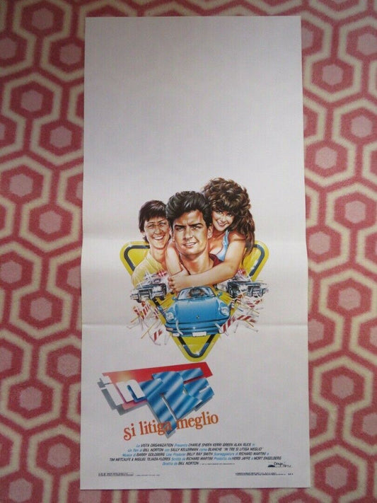 INTRE SI LITIGA MEGLIO ITALIAN LOCANDINA (27.5"x13") POSTER CHARLIE SHEEN 1988 Movie posters