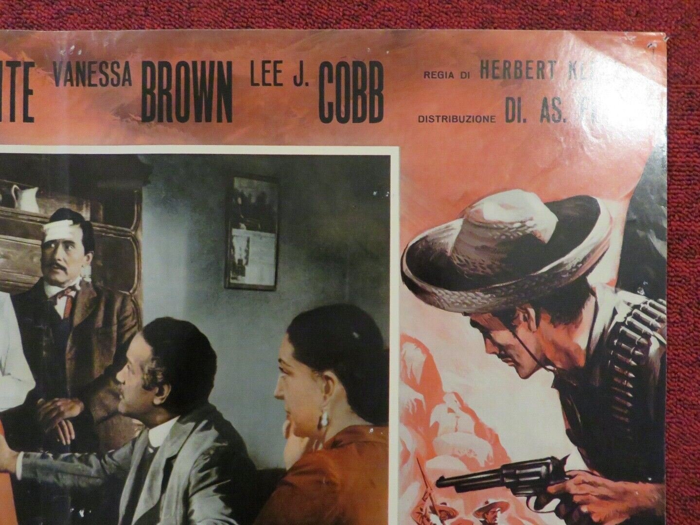 INTREPIDI VENDICATOR / THE FIGHTER ITALIAN FOTOBUSTA POSTER RICHARD CONTE 1952 Movie posters