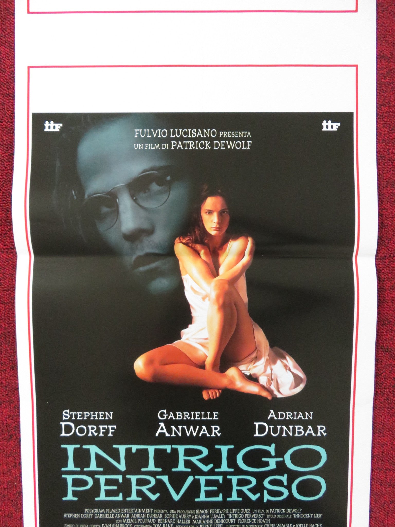 INTRIGO PERVERSO ITALIAN LOCANDINA POSTER STEPHEN DORFF GABRIELLE ANWAR 1996 Rendezvous Cinema Movie posters