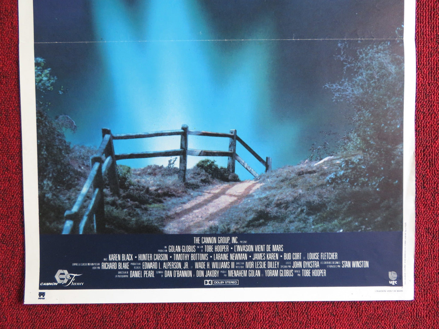 INVADERS FROM MARS FRENCH POSTER CANNON KAREN BLACK 1986 Rendezvous Cinema Movie posters