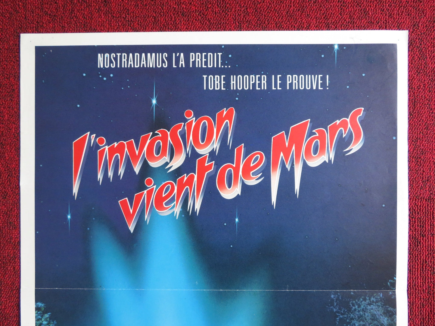 INVADERS FROM MARS FRENCH POSTER CANNON KAREN BLACK 1986 Rendezvous Cinema Movie posters