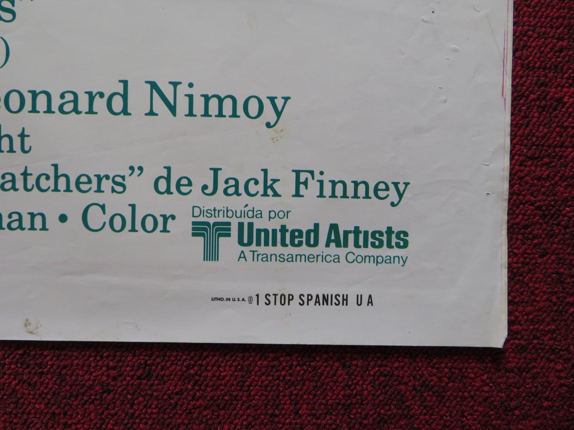 INVASION OF THE BODY SNATCHERS SPANISH POSTER SUTHERLAND NIMOY GOLDBLUM 1978 Rendezvous Cinema Movie posters