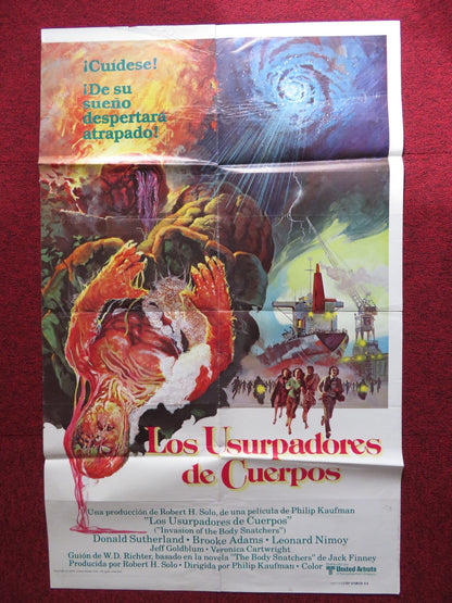 INVASION OF THE BODY SNATCHERS SPANISH POSTER SUTHERLAND NIMOY GOLDBLUM 1978 Rendezvous Cinema Movie posters