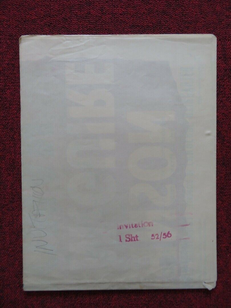 INVITATION FOLDED US ONE SHEET POSTER VAN JOHNSON DOROTHY MCGUIRE 1952 52/56 - Rendezvous Cinema