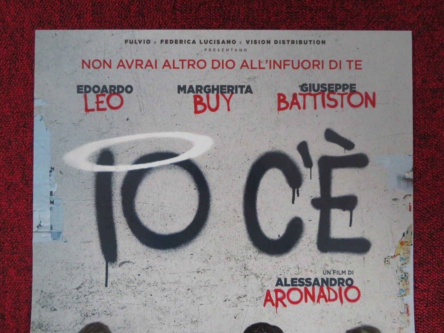 IO C'E ITALIAN LOCANDINA (26.5"x13") POSTER ALESSANDRO ARONADIO 2018 Movie posters