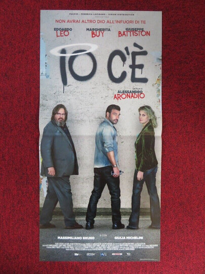 IO C'E ITALIAN LOCANDINA (26.5"x13") POSTER ALESSANDRO ARONADIO 2018 Movie posters