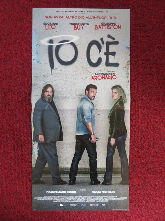IO C'E ITALIAN LOCANDINA (26.5"x13") POSTER ALESSANDRO ARONADIO 2018 Movie posters