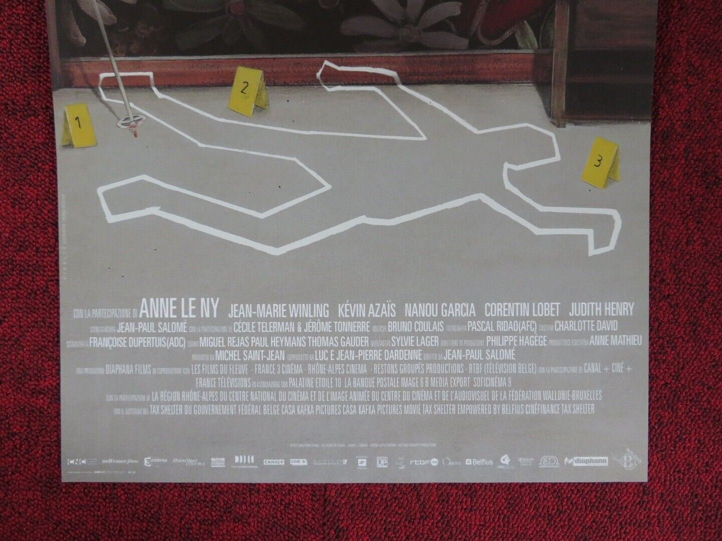 IO FACCIO IL MORTO ITALIAN LOCANDINA (26.5"x12.5") POSTER G NAKACHE 2013 Rendezvous Cinema Movie posters