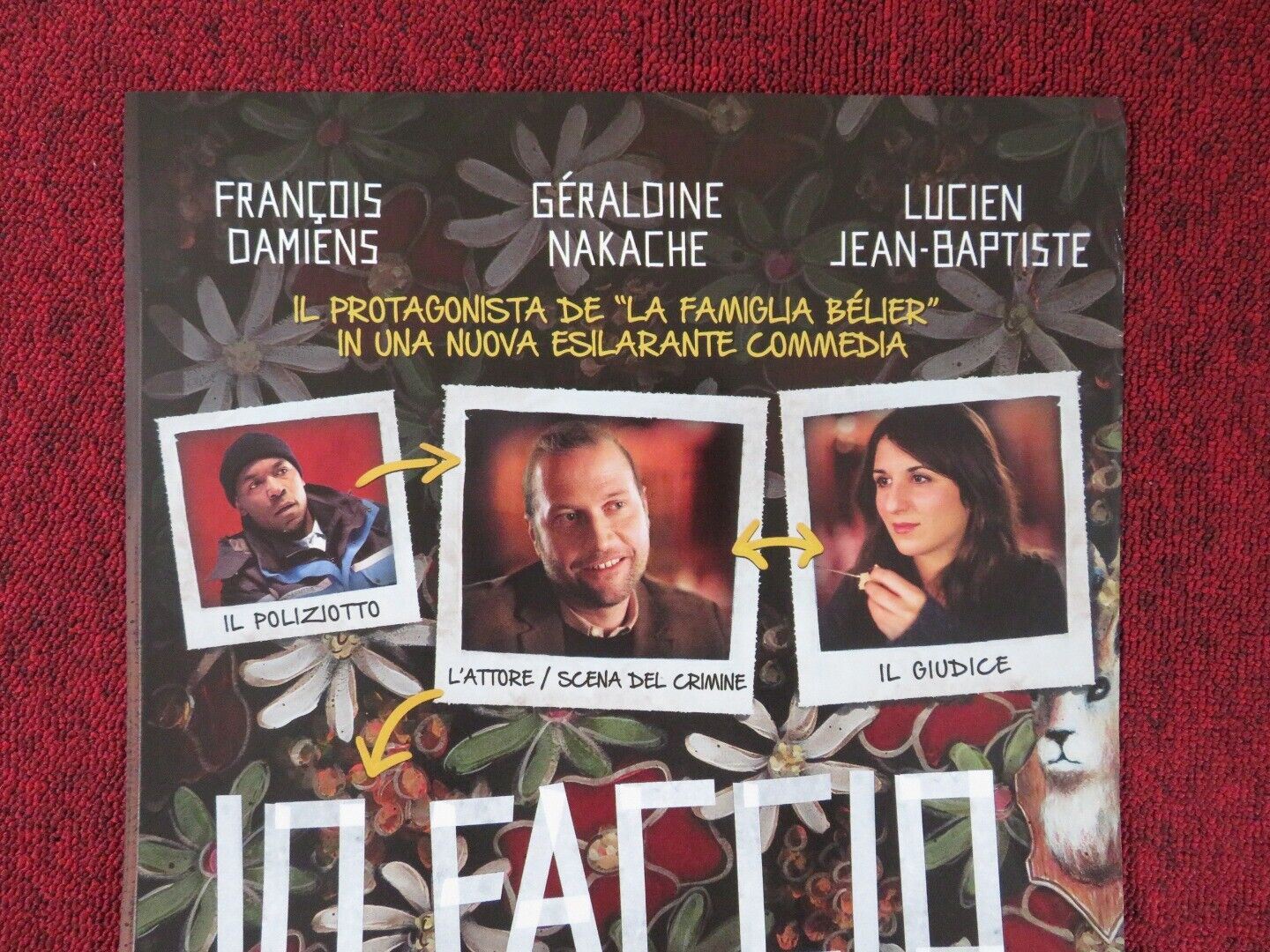 IO FACCIO IL MORTO ITALIAN LOCANDINA (26.5"x12.5") POSTER G NAKACHE 2013 Rendezvous Cinema Movie posters