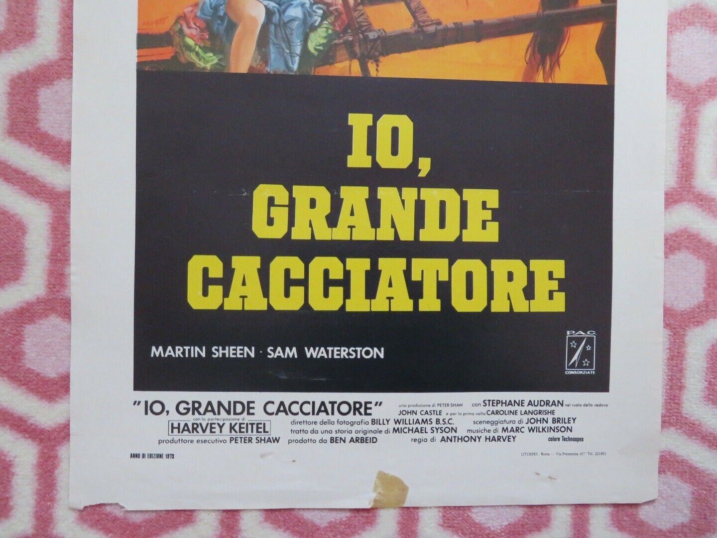 IO, GRANDE CACCIATORE/ Eagle's Wing ITALIAN LOCANDINA (27.5"x13") POSTER 1979 - Rendezvous Cinema