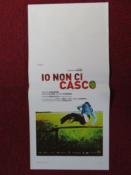 IO NON CI CASCO ITALIAN LOCANDINA (27.5"x13") POSTER MAURIZIO CASAGRANDE 2008 Movie posters