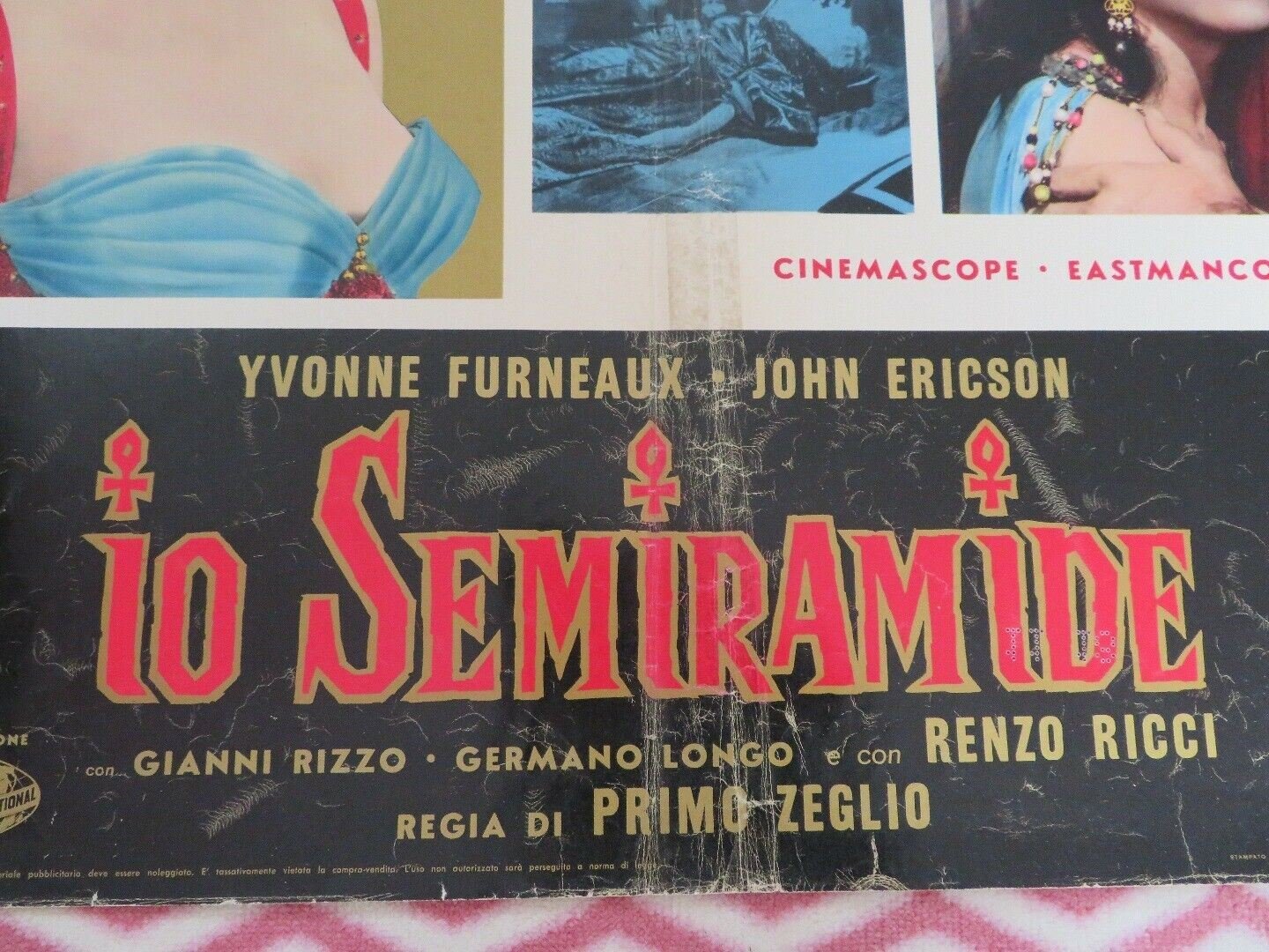 IO SEMIRAMIDE / Slave Queen of Babylon ITALIAN FOGLIO POSTER YVONNE FURNEUX 1963 - Rendezvous Cinema