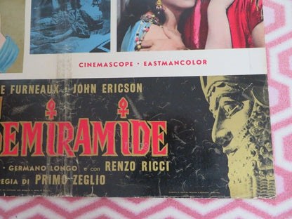 IO SEMIRAMIDE / Slave Queen of Babylon ITALIAN FOGLIO POSTER YVONNE FURNEUX 1963 - Rendezvous Cinema