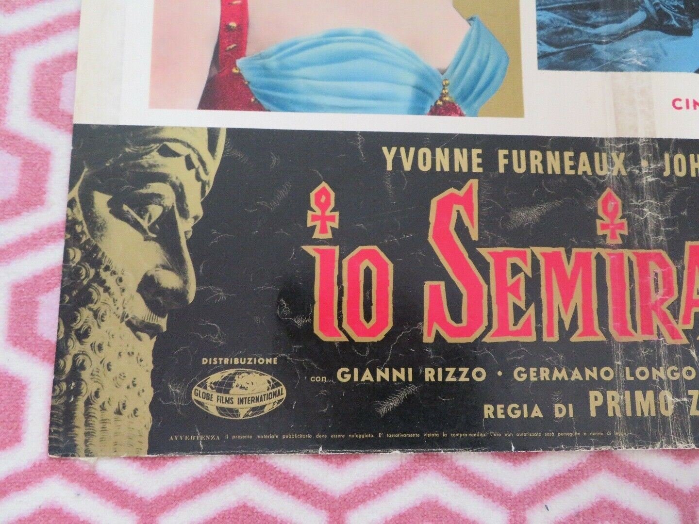 IO SEMIRAMIDE / Slave Queen of Babylon ITALIAN FOGLIO POSTER YVONNE FURNEUX 1963 - Rendezvous Cinema