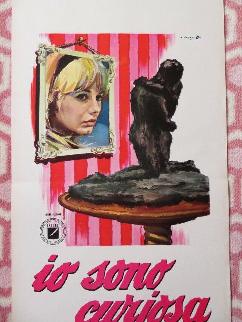 IO SONO CURIOSA/ I Am Curious (Yellow) ITALIAN LOCANDINA (27.5"x13") POSTER 1968 Movie posters