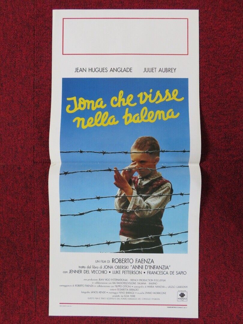 IONA CHE VISSE NELLA BALENA ITALIAN LOCANDINA (27.5"x13") POSTER JEAN HUGUES '93 - Rendezvous Cinema