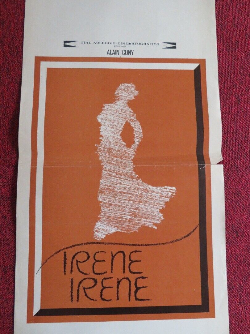 IRENE IRENE ITALIAN LOCANDINA (27.5"x13") POSTER ALAIN CUNY SIBILLA SEDAT 1975 Movie posters