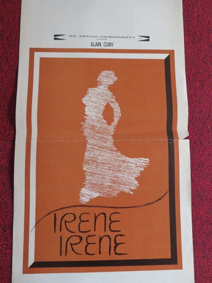 IRENE IRENE ITALIAN LOCANDINA (27.5"x13") POSTER ALAIN CUNY SIBILLA SEDAT 1975 Movie posters