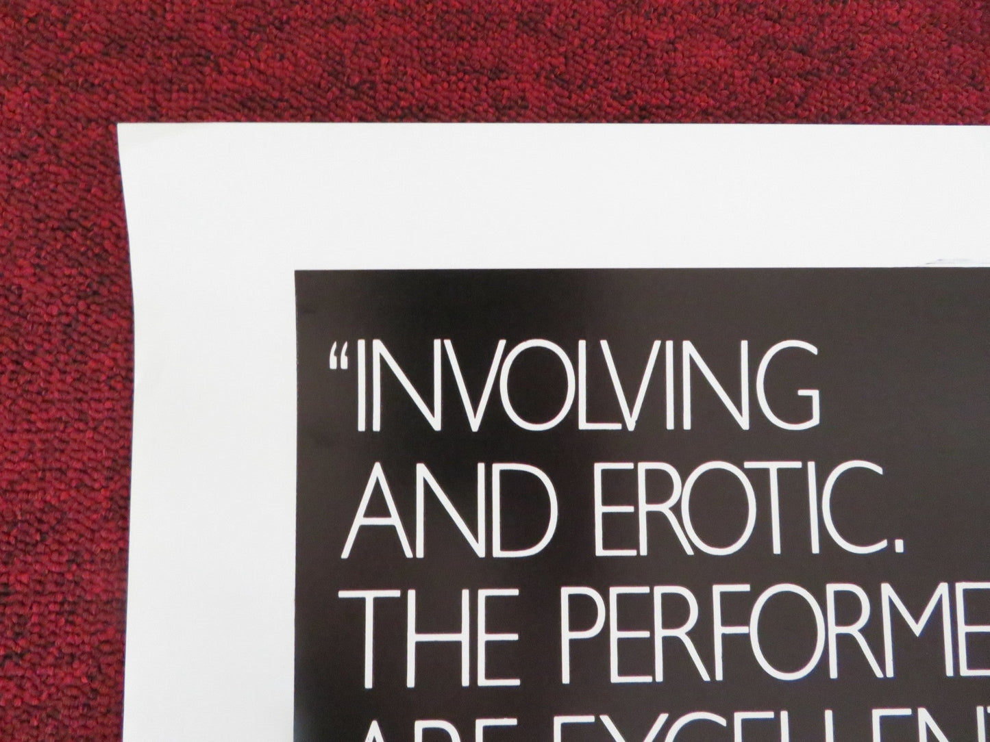 IREZUMI US ONE SHEET ROLLED POSTER MASAYO UTSUNOMIYA TOMISABURO WAKAYAMA 1982 Rendezvous Cinema Movie posters