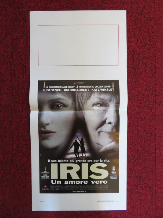 IRIS ITALIAN LOCANDINA POSTER JUDI DENCH KATE WINSLET 2001 Rendezvous Cinema Movie posters