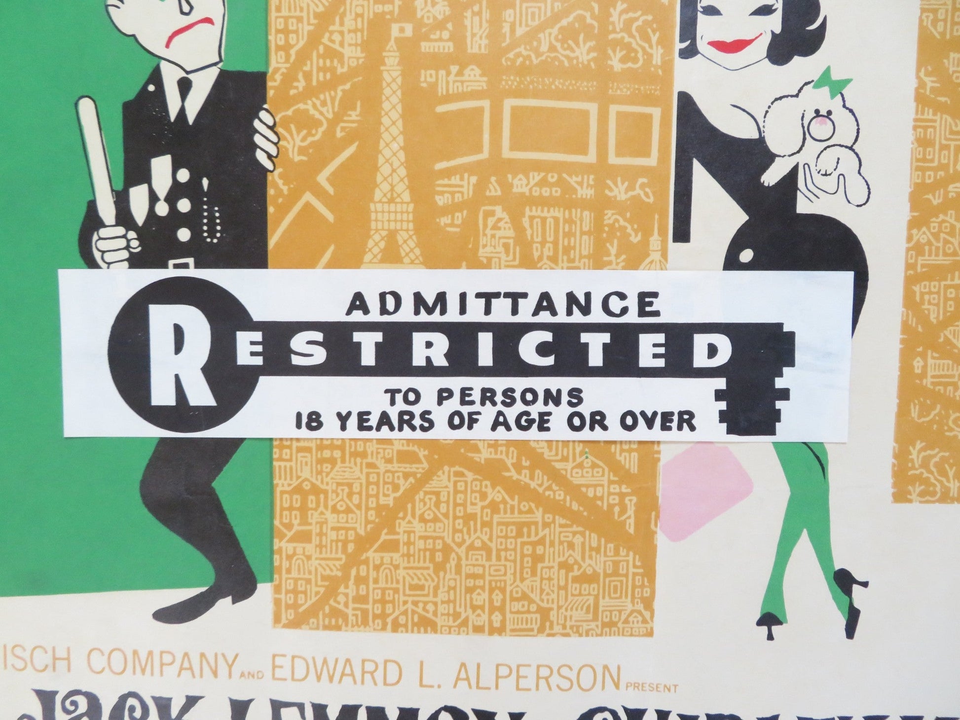 IRMA LA DOUCE HALF SHEET (22"x 28") POSTER JACK LEMMON SHIRLEY MACLAINE 1963 Rendezvous Cinema Movie posters