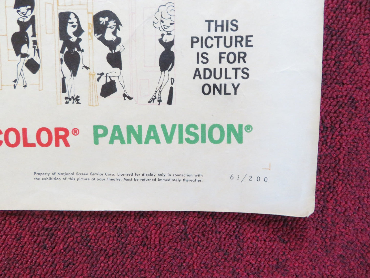 IRMA LA DOUCE HALF SHEET (22"x 28") POSTER JACK LEMMON SHIRLEY MACLAINE 1963 Rendezvous Cinema Movie posters