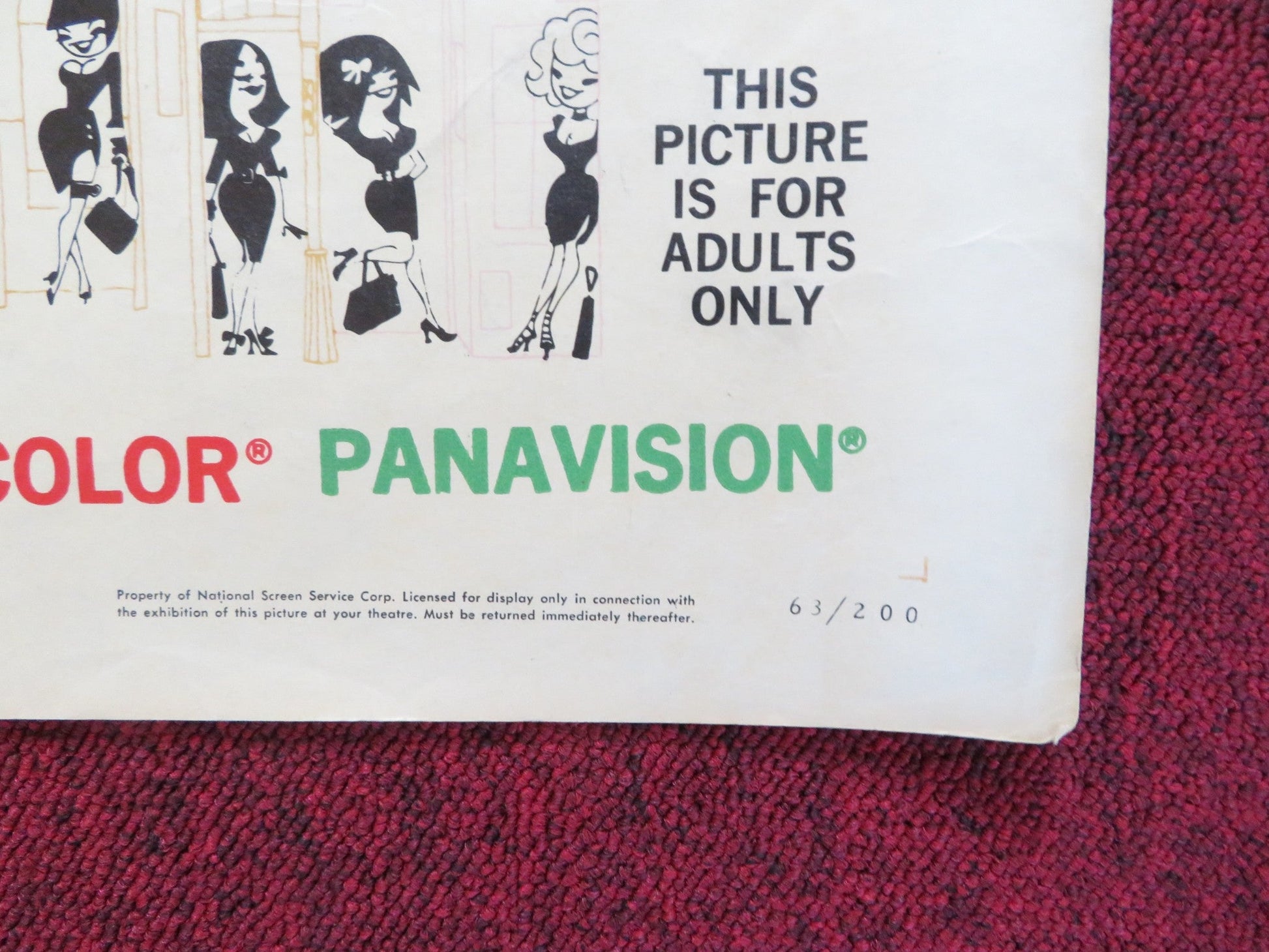 IRMA LA DOUCE HALF SHEET (22"x 28") POSTER JACK LEMMON SHIRLEY MACLAINE 1963 Rendezvous Cinema Movie posters