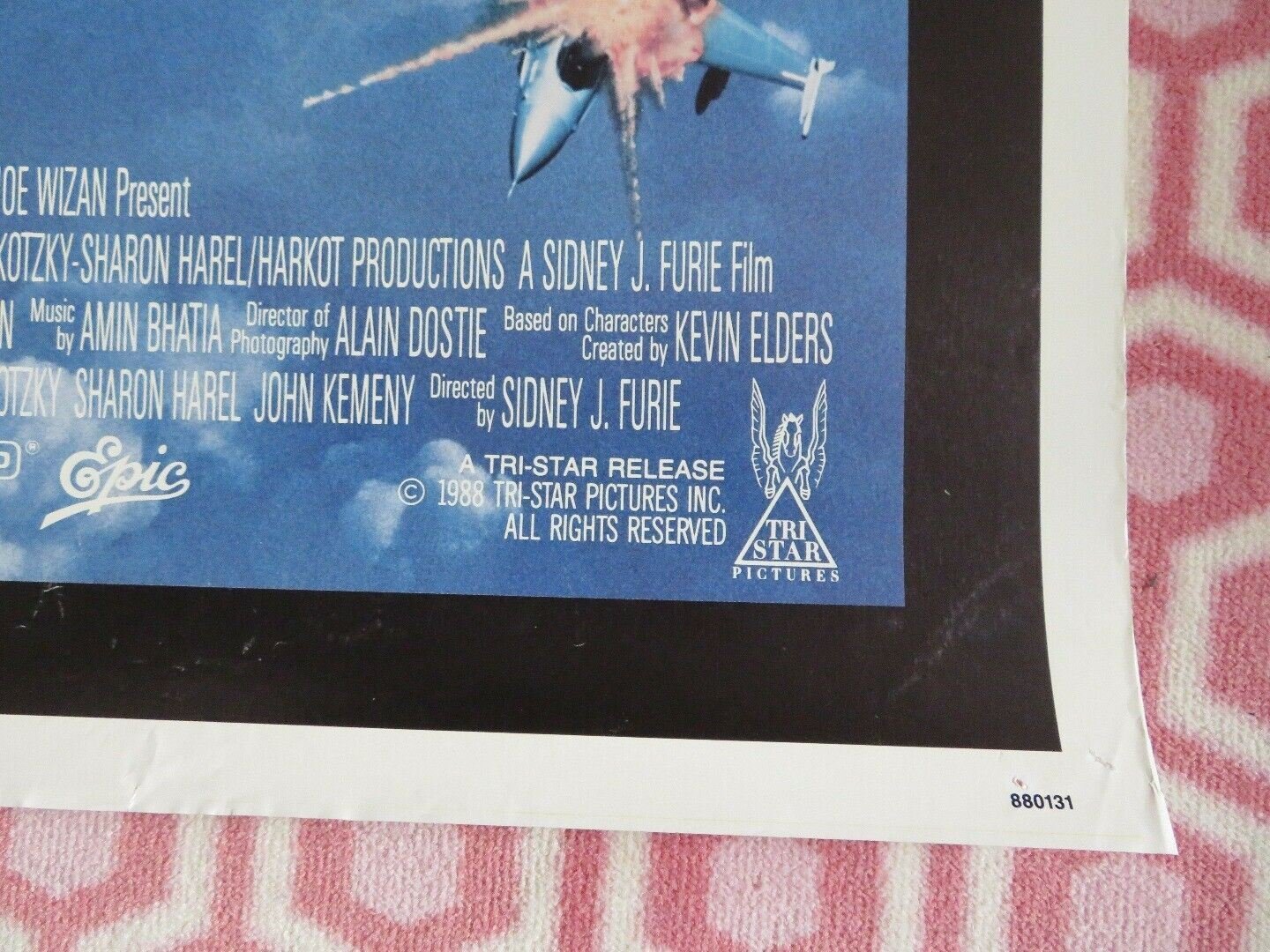 IRON EAGLE 2 ONE SHEET ROLLED POSTER MARK HUMPHREY 1988 Movie posters