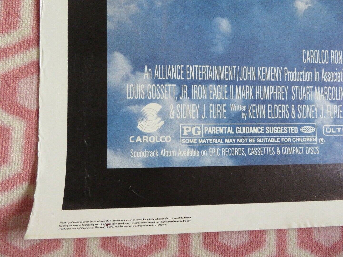 IRON EAGLE 2 ONE SHEET ROLLED POSTER MARK HUMPHREY 1988 Movie posters