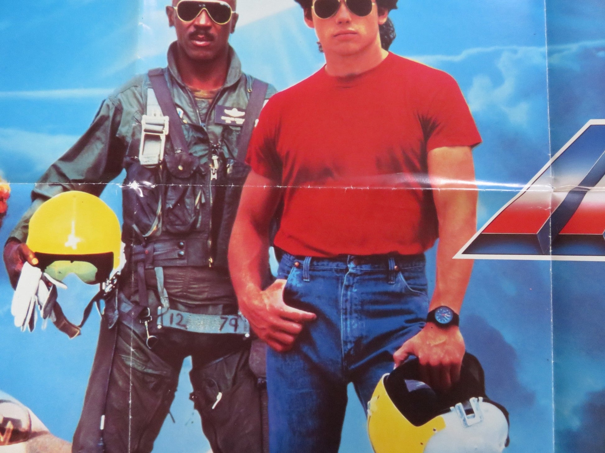 IRON EAGLE UK QUAD POSTER FOLDED JASON GEDRICK LOUIS GOSSETT JR. SUCHET 1986 Rendezvous Cinema Movie posters
