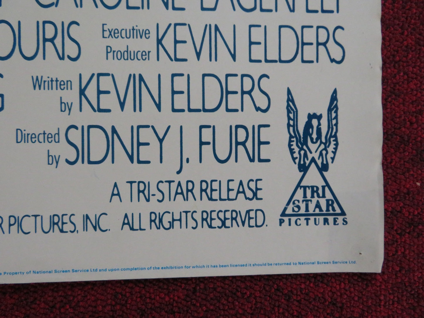 IRON EAGLE UK QUAD POSTER FOLDED JASON GEDRICK LOUIS GOSSETT JR. SUCHET 1986 Rendezvous Cinema Movie posters