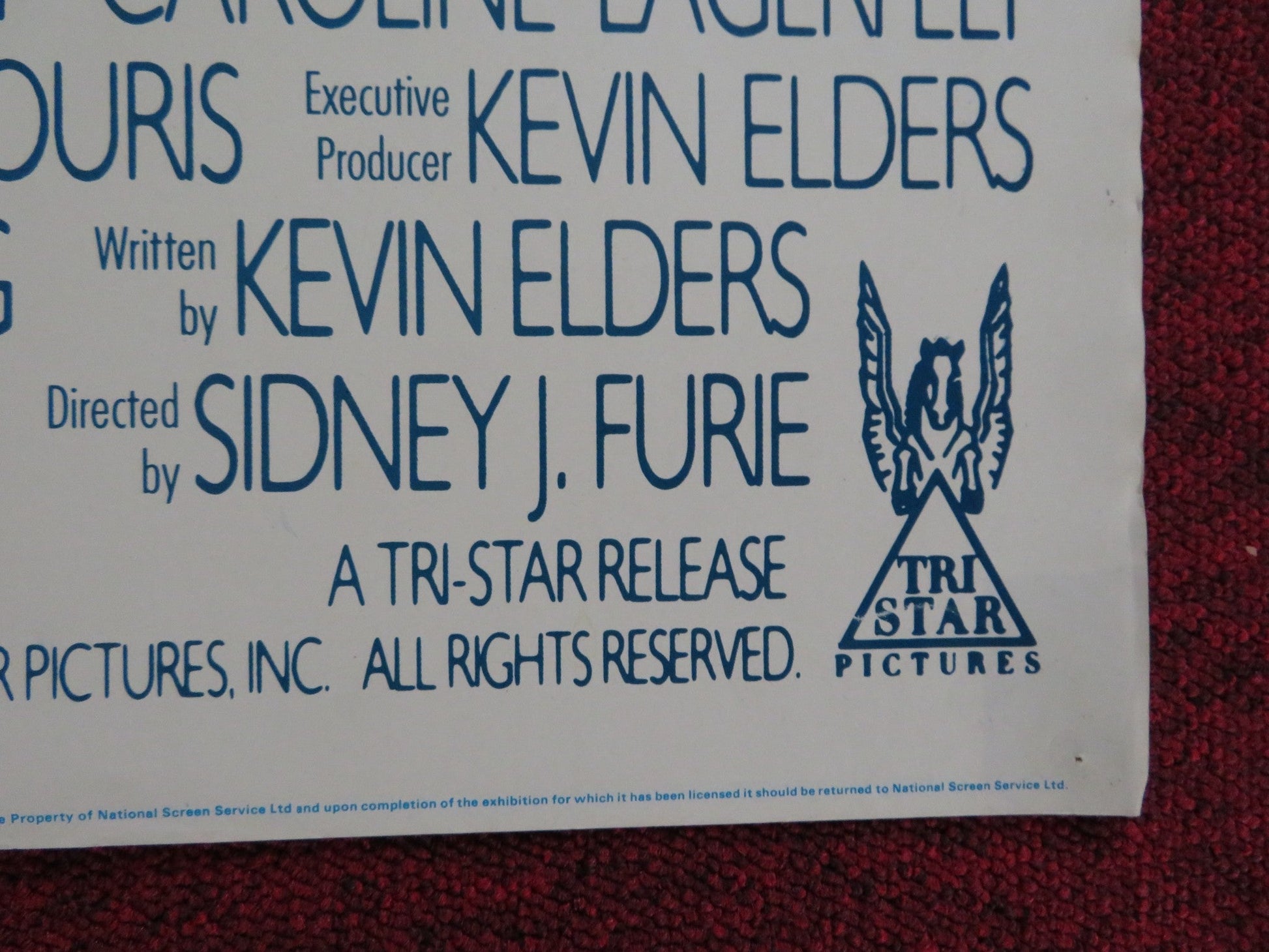 IRON EAGLE UK QUAD POSTER FOLDED JASON GEDRICK LOUIS GOSSETT JR. SUCHET 1986 Rendezvous Cinema Movie posters