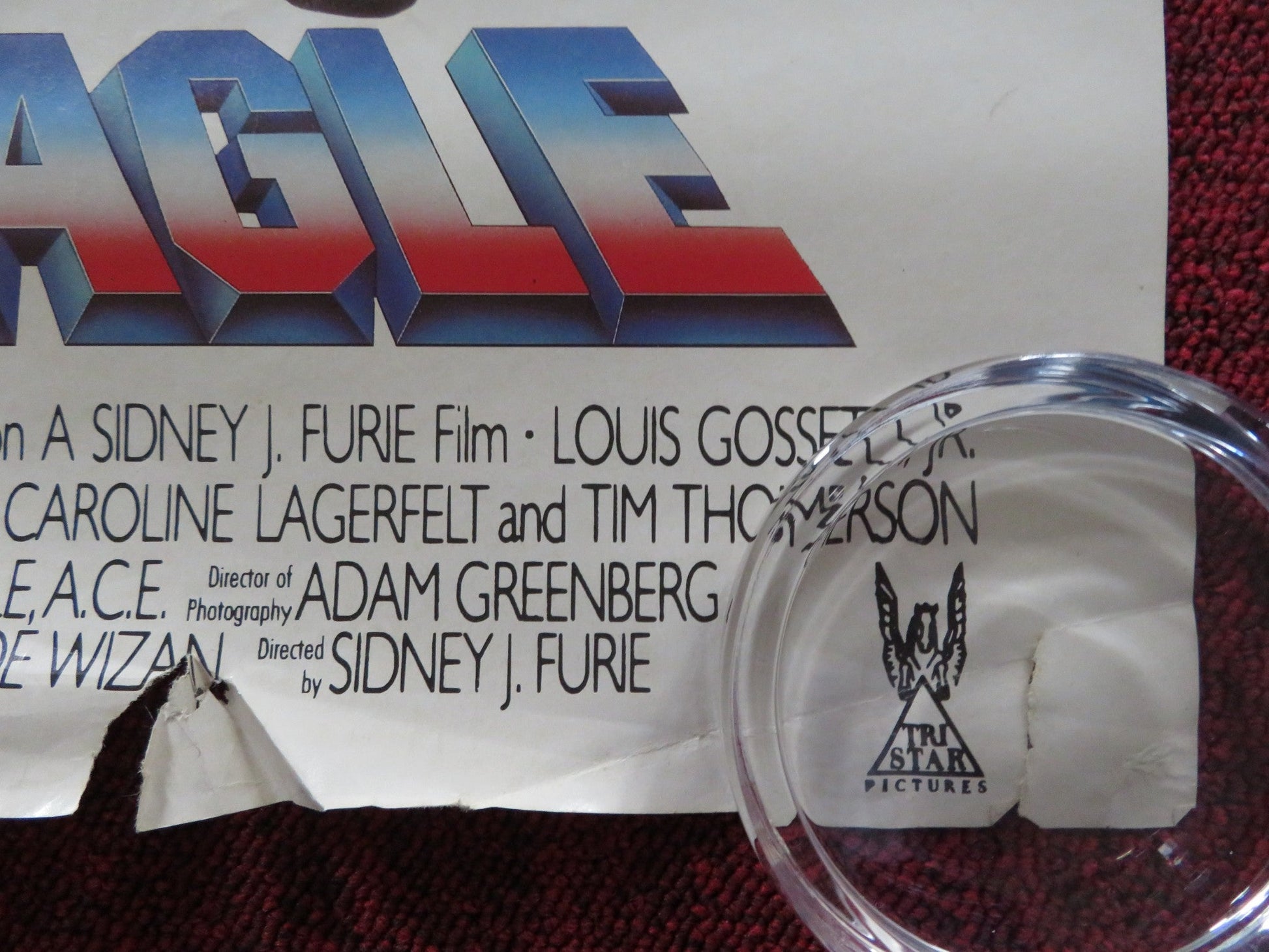 IRON EAGLE VHS VIDEO POSTER JASON GEDRICK LOUIS GOSSETT, JR. 1986 Rendezvous Cinema Movie posters