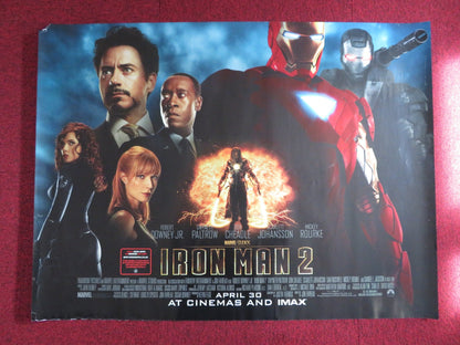 IRON MAN 2 UK QUAD (30"x 40") ROLLED POSTER ROBERT DOWNEY JR. G PALTROW 2010 Rendezvous Cinema Movie posters