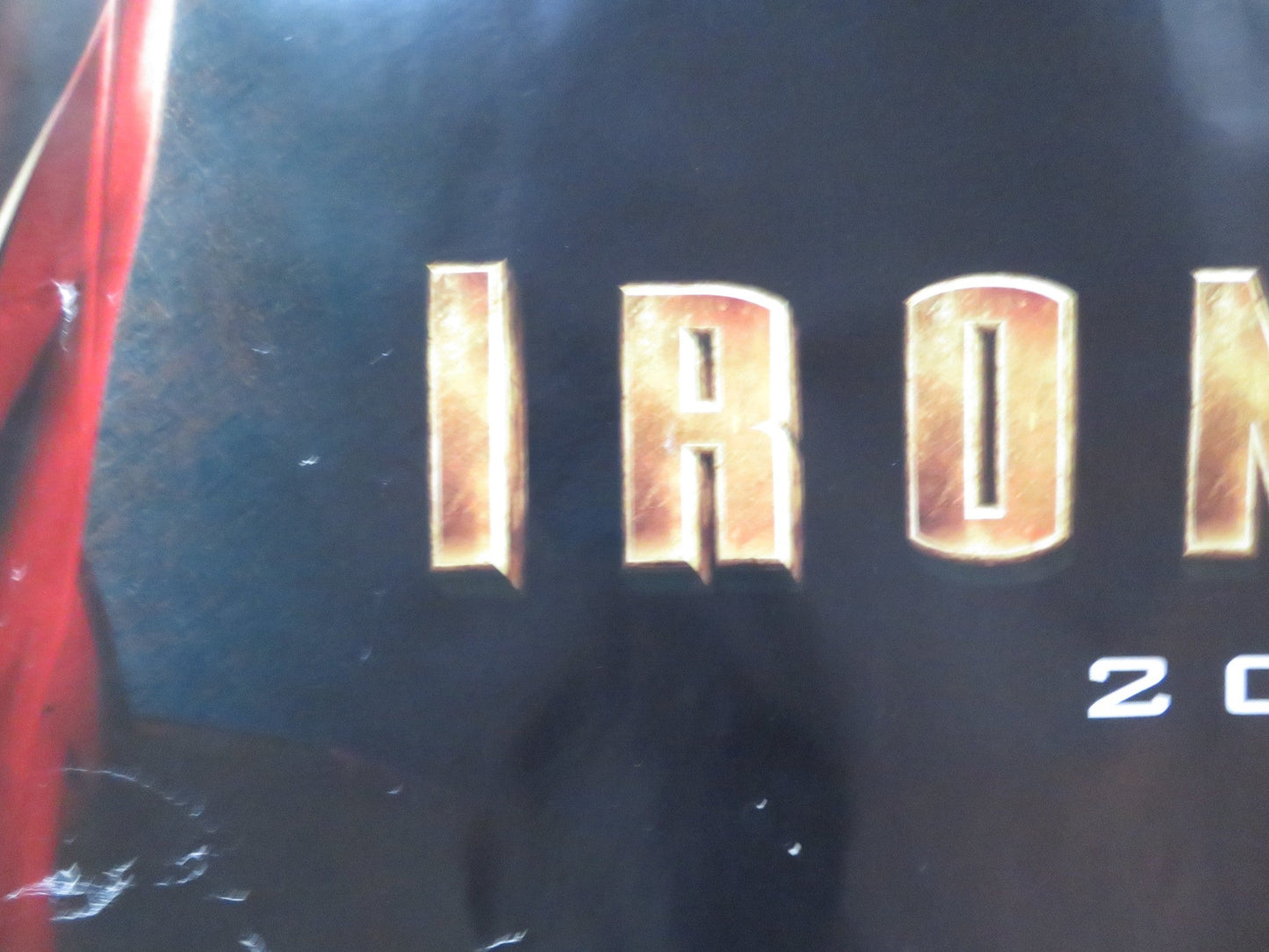 IRON MAN UK QUAD (30"x 40") ROLLED POSTER ROBERT DOWNEY JR. TERRENCE HOWARD 2008 Rendezvous Cinema Movie posters