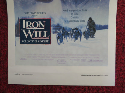 IRON WILL ITALIAN LOCANDINA POSTER DISNEY MACKENZIE ASTIN 1994 Rendezvous Cinema Movie posters