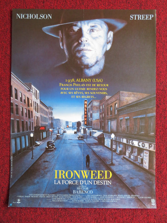 IRONWEED FRENCH POSTER JACK NICHOLSON MERYL STREEP 1987 Rendezvous Cinema Movie posters